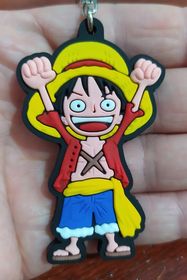 Chaveiro Emborrachado One Piece Luffy X