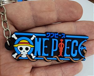 Chaveiro Emborrachado Logo One Piece