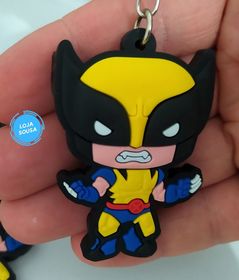 Chaveiro Emborrachado Wolverine