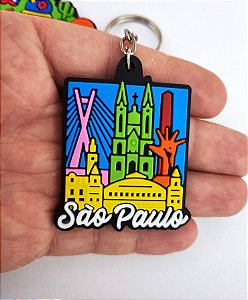 Chaveiro Emborrachado Pontos Turísticos São Paulo