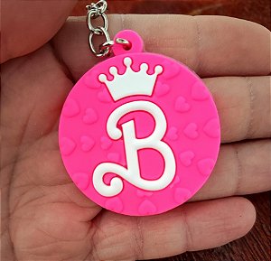 Chaveiro Emborrachado Brasão Barbie