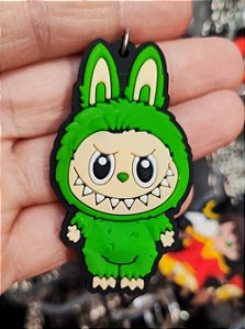 Chaveiro Emborrachado Labubu Verde