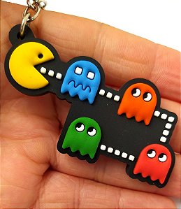 Chaveiro Emborrachado Pac-Man