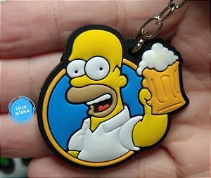 Chaveiro Emborrachado Simpsons Homer