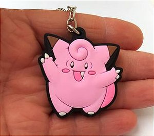 Chaveiro Emborrachado Pokemon Clefairy
