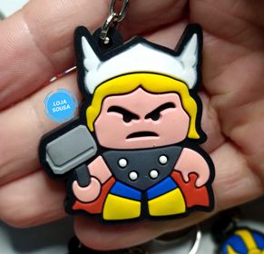 Chaveiro Emborrachado Lego Thor