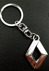 Chaveiro Metal Cromado Carro Renault