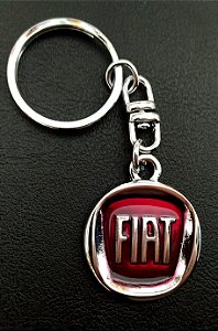 Chaveiro Metal Cromado Carro Fiat