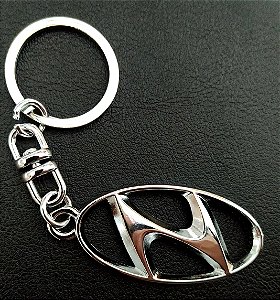 Chaveiro Metal Cromado Carro Hyundai