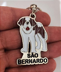 Chaveiro Metal Cães Pet São Bernardo