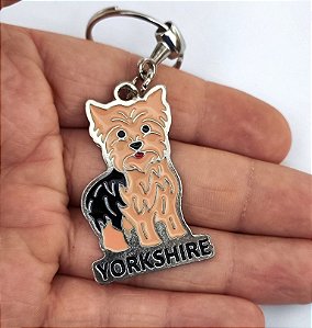 Chaveiro Metal Cães Pet Yorkshire