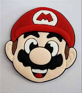 Aplique Emborrachado Rosto Mario