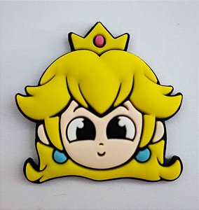 Aplique Emborrachado Rosto Princesa Peach