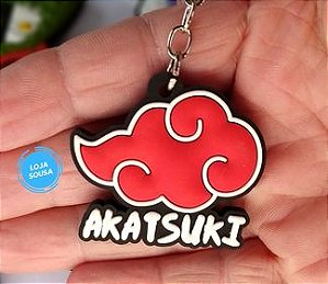 Chaveiro Emborrachado Naruto Akatsuki Nuvem
