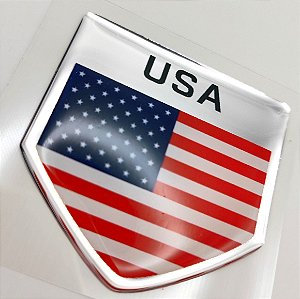 Adesivo Resinado Escudo País Estados Unidos
