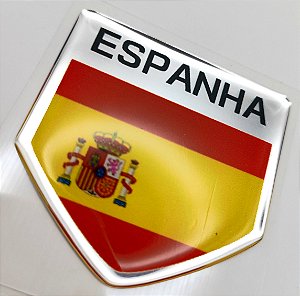 Adesivo Resinado Escudo País Espanha