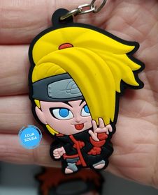Chaveiro Emborrachado Naruto Akatsuki Deidara