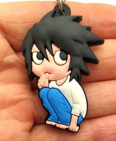 Chaveiro Emborrachado Death Note L Lawliet