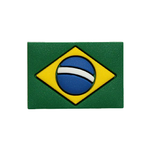 Aplique Emborrachado Bandeira do Brasil