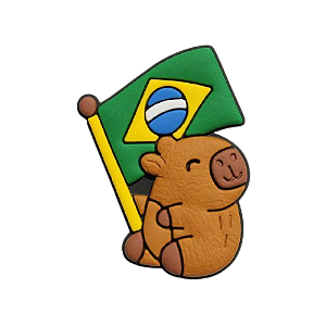 Aplique Emborrachado Capivara Brasil