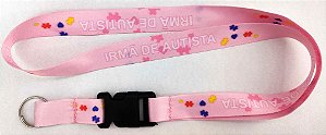 Cordão com Engate Rápido Autismo Irmã de Autista