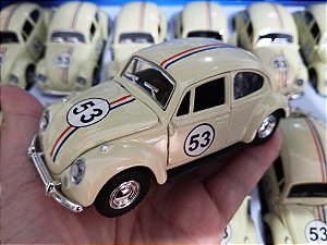 Miniatura Carro Carrinho Fusca 53 Metal 12 cm