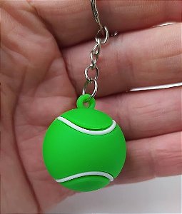 Chaveiro Emborrachado Bola de Tênis (tennis)