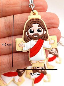 Chaveiro Emborrachado Jesus Cristo