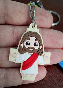 Chaveiro Emborrachado Jesus Cristo