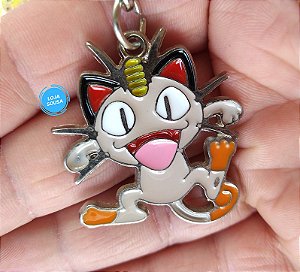 Chaveiro Metal Pokemon Meowth