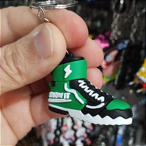 Chaveiro 3d Emborrachado Tênis Verde