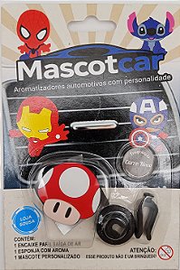 Cheirinho Aromatizador Aroma Carro Novo Mario Cogumelo Vermelho