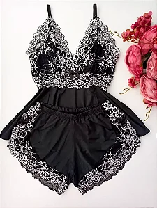 Baby doll Renda Bicolor