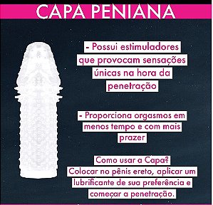 Capa Peniana Extensora com Estimuladores (Siliconada)
