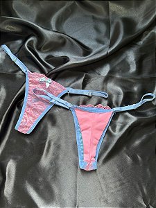 Calcinha Collor - Azul/ Rosa Bebê