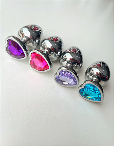 Plug Anal G - Cristal Formato Coração