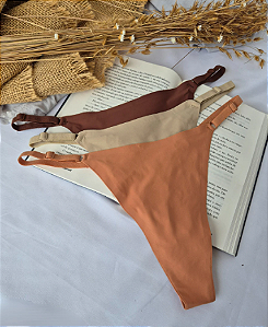 Calcinha Sem Costura Regulagem Lateral Importada Fio Tanga Laser