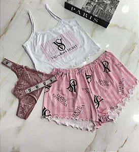 Pijama Victoria's Secret Rosa