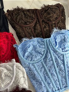 Corset Rendado sem bojo