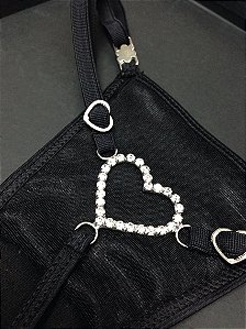 Calcinha Strass Coração