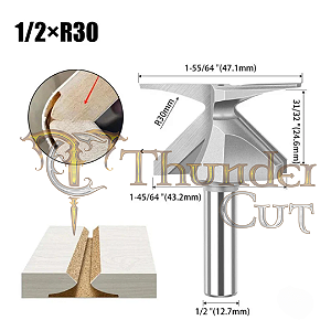 FRESA PARA CURVAR MDF (12X47-R30°)