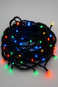PISCA COLORIDO FIO PRETO 10M 110V