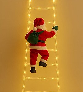 PAPAI NOEL NA ESCADA 162 LEDS BIVOLT