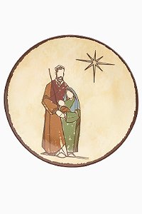 TRAVESSA REDONDA MELAMINA SINO DE BELEM BEGE