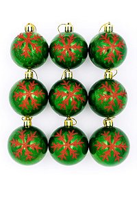BOLA DE NATAL 6CM C/9