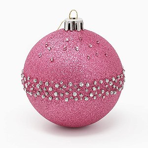 BOLA NATALINA DECORADA 8CM