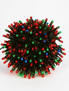 PISCA ESTROBO 40M 1300 LEDS COLORIDO BIVOLT EXTERNO