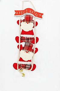 DEC NATAL PAPAI NOEL 44CM VERMELHO