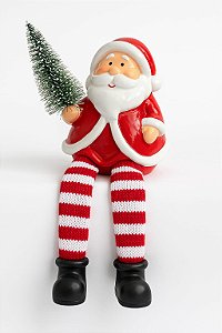 PAPAI NOEL SENTADO C/ PERNAS DE PANO