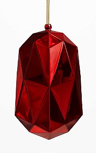 ENF NATAL CRISTAL PENDURAR VERMELHO 27CM